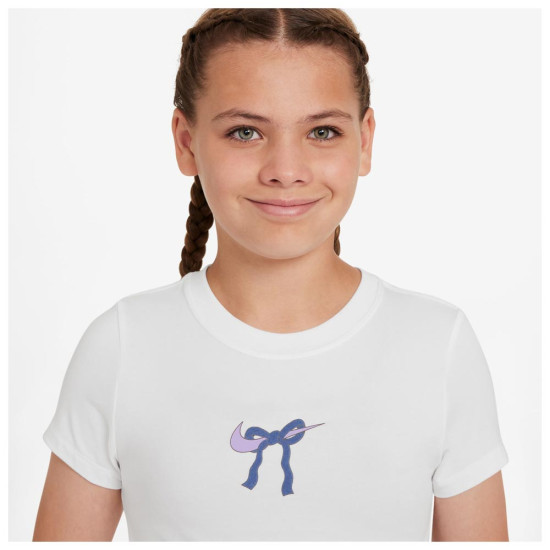 Nike Παιδική κοντομάνικη μπλούζα Sportswear Bow Cropped Tee